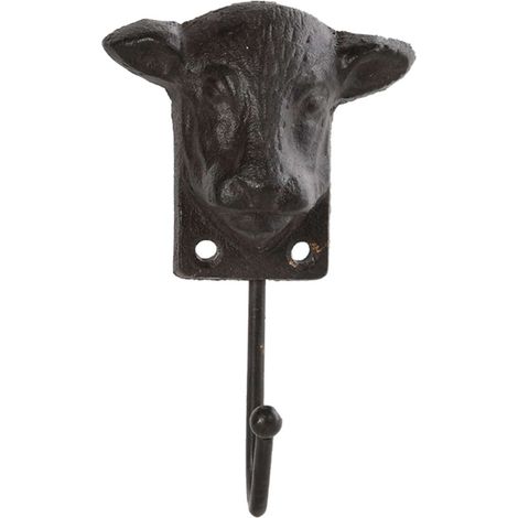 Esschert Design Haken Kuhkopf 13,5 cm - Gusseisen