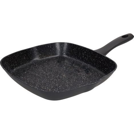 Padella per griglia in alluminio forgiato liscio serie Salova Ø28cm