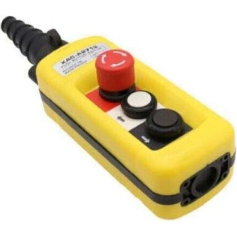 Bouton d'arrêt d'urgence, deux boutons-poussoirs + bouton d'arrêt d'urgence - XAC-A2713 (1/4)