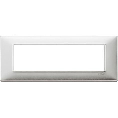 VIMAR - 14657.81 Plaque en aluminium brossé 7M