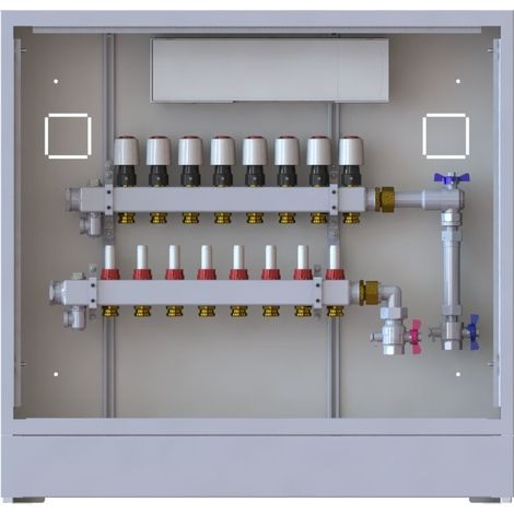 Station UnoFloor Basic 8R 8 HK, rechts mit WMZ-Set, 230V (1/2)