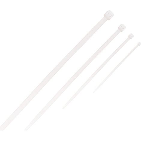50 Pezzi Fascette Stringicavo Bianco 3,5 X 280 MM