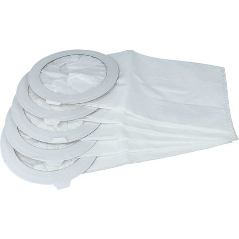 vhbw 5x bolsa compatible con Clarke CAV 2.2, Comfort Pak 10 aspiradora - vellón micro, 17,75 cm x 44,85 cm blanco