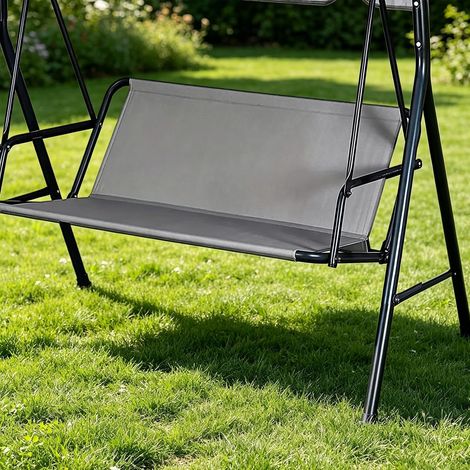 Housse de siège de rechange pour balancelle - Imperméable et indéchirable en tissu Oxford 900D pour meubles de jardin 2 et 3 places - 115 x 48 x 48 cm - Idéal pour balançoire de jardin et chaise de (1/5)