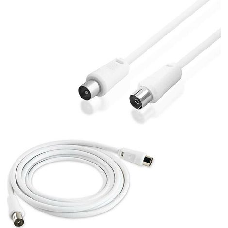 Cavo Antenna Tv Rg59 Prolunga 3 Mt Maschio Femmina Segnale Audio Video (1/2)