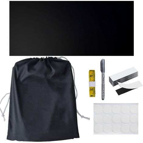 ZOLGINAH Persiana opaca para ventana 350X145 CM, 100% persiana opaca sin taladrar para ventanas, Película opaca para ventana, Película para ventana de privacidad Velux Película para ventana ciega (1/5)