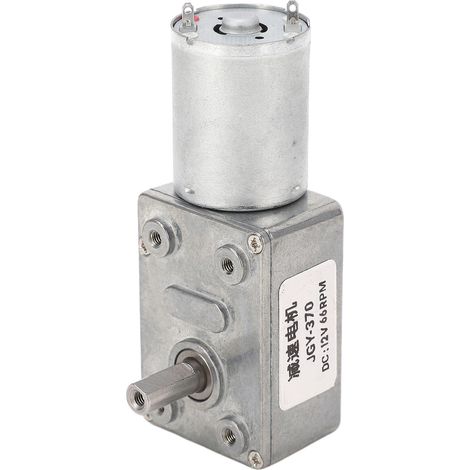 Gleichstrom-Getriebemotor mit einer Welle, Rechts-/Linkslauf, selbsthemmend, mit Sockel für Etikettendruckeröfen, 12 V, 66 U/min (1/5)