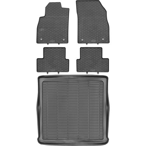 Juego de alfombrillas de goma para coche y maletero para Opel Astra IV J Kombi (2010-2015).