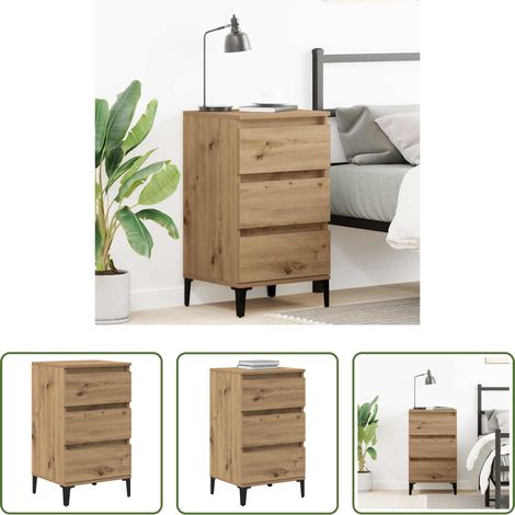 Nachttisch Eiche - Nachttisch Artisan-Eiche 45 x 35 x 44 cm Holzwerkstoff (1/5)