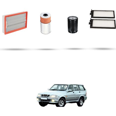 Kit tagliando 4 filtri compatibile con Chevrolet Musso 2.9 D 73kw dal 1999 (1/5)