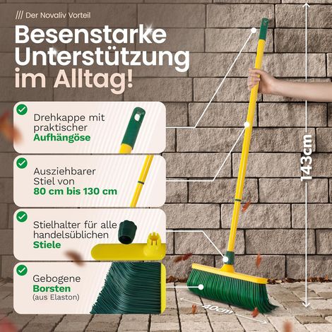 Balai à griffes 40 cm plastique manche télescopique