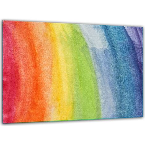 Tagliere in vetro temperato 30x22 cm con effetto arcobaleno (1/5)