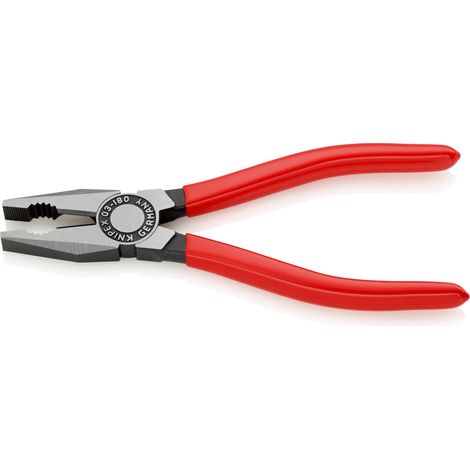KNIPEX 03 01 180 SB Pinza universale rivestiti in resina sintetica atramentata nera 180 mm