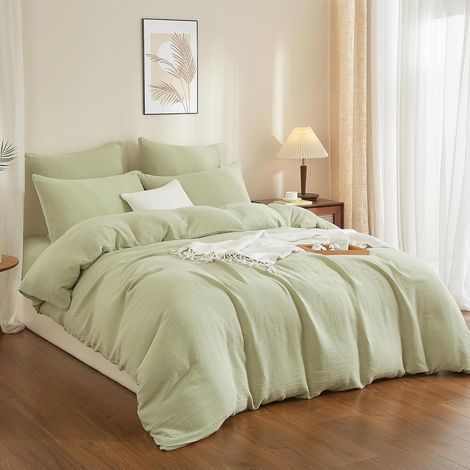 Bedding Set: Duvet Cover 140x200 cm, 100% Cotton Gauze, Pillowcase 65x65 cm, Adult/Child Bedroom
