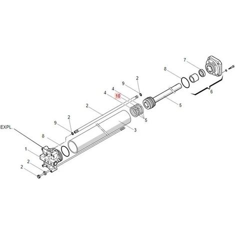 pièce détachée bague rail e/dwr 45/2 7094505