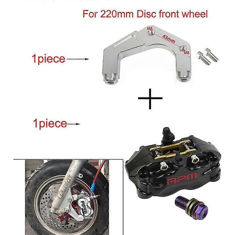 Étrier de frein de moto Rpm, disque de 82 mm, pour scooter Yamaha Aerox Jog Bws Nmax Xmax Rsz Wisp Force Dirt Pit Bike Grom Dio--220 Noir A (1/5)