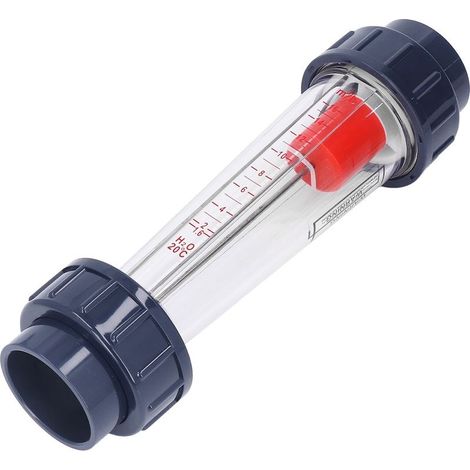 Débitmètre d'eau Débitmètre de liquide 1,6-16 m³/h Tube en plastique avec flotteur ABS pour la mesure (1/5)