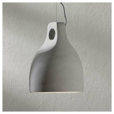 [GEBRAUCHT] B-Ware Lampenwelt Beton Pendelleuchte Leuchte Lampe Pendelleuchte E27 Morton, ø 24,5 Cm