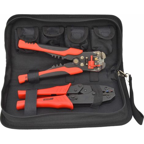 Kit AWTOOLS para Conectores + 5 Matrices + Pelacable - Herramienta Completa para Electricistas  Profesional y Preciso