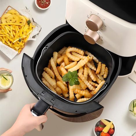 Plateau Antiadhésif, Plateau de Cuisson Antiafhésif Compatible Lave-Vaisselle pour Friteuse à Air HD9925 HD9860 HD9905 pour Pizza Gâteaux Légumes Maison Restaurant (1/5)