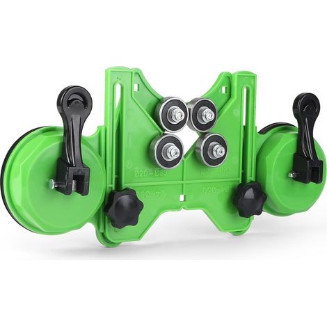 Gabarit de perçage réglable de 4 à 83 mm avec double ventouse, positionneur de fixation, guide de perçage diamanté pour céramique, carrelage, verre et marbre.
