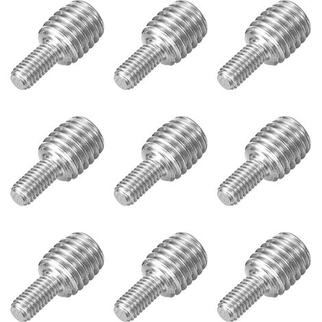 9pcs Boulon à Tige Filetée Double Extrémité M5x10mm à M10x10mm (1/5)