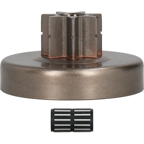 Tambour d'embrayage + pignon pour tronçonneuse Stihl 028 / 028AV / 028WB, Tovbmup, alliage de zinc, 10 x 10 x 5 cm, argent/noir (1/5)