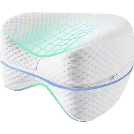 Coussin d'aine, Oreiller orthopédique en mousse à mémoire de forme Musy, Oreiller orthopédique pour dormir, Soutien du dos et des hanches, Coussin en mousse portable pour soulager la sciatique dans le (1/5)