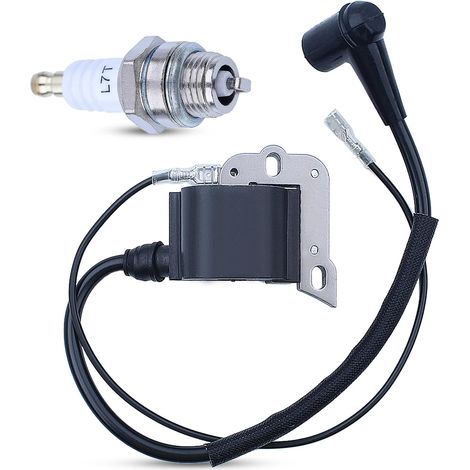 Bobine d'allumage avec bougie L7T pour tronçonneuse Husqvarna 51 55 61 66 257 261 262 266 268 272 Remplace 544018401 (1/5)