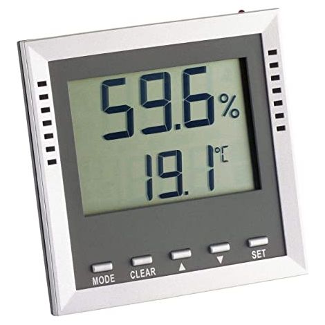 TFA Dostmann 30.5010 Klima Guard Termohigrómetro Plateado