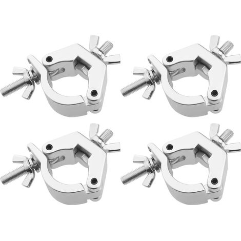 Lot de 4 Crochets en Alliage d'Aluminium pour Lumière de Scène, Fixation Pince LED, 30-35mm pour Projecteur (1/5)