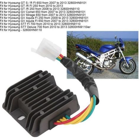 Redresseur - 32800HN9110 - Pour Motos Hyosung GV Comet 650 GT S R FI 650 ST7 700 - 76 x 66 x 24 5 mm - Aluminium ABS (1/5)