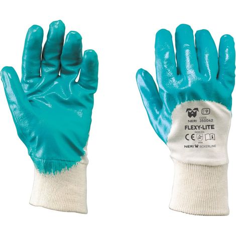 NERI 350042 GUANTI FLEXY-LITE GUANTO DA LAVORO IN JERSEY COTONE IMPREGNATO NBR - XL / 10 (1/3)