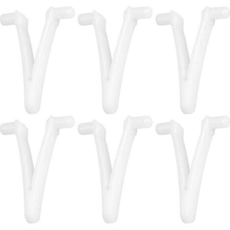 Juego de 6 piezas de clips en V con forma de mariposa para piscinas, ideal para limpiar piscinas, spas, usar como cepillo, rastrillo, recogedor de hojas o aspiradora. -Crezuo