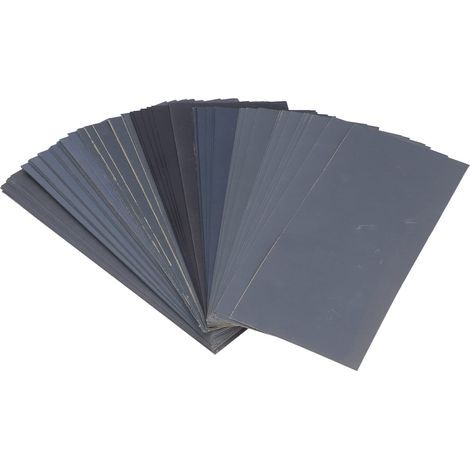 Lot de 90 Papiers Abrasifs Secs Humides, Carbure de Silicium 400 à 3000 Grains de Papier Abrasif pour Travaux Manuels, Polissage de Voiture, Revêtement de Meubles en Bois (1/4)