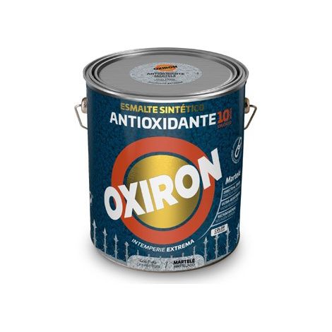 Pintura Esmalte OXIRON TITAN Martelé Gris Plata 4 LTS