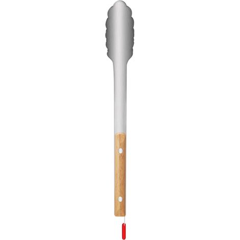 Pinces À Barbecue - Acier Inoxydable - 34 Cm - Poignée En Bois - Pour Grill Et Cuisine - 1 Pièce (1/5)