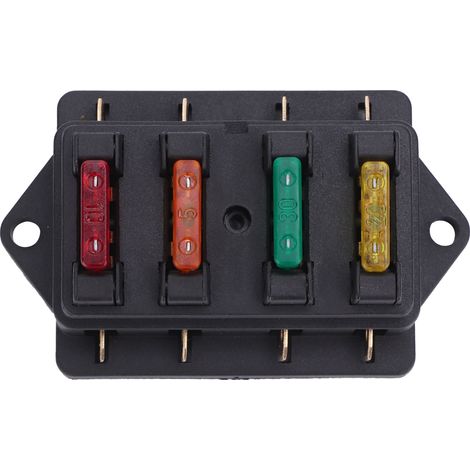 Wasserdichter 4-fach-Sicherungshalter mit 4 Sicherungen, 12V-24V, für Auto, Boot, Wohnmobil (1/5)