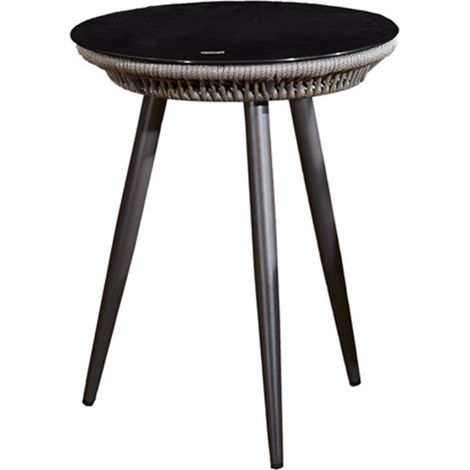 Table basse de jardin Palerme Gris foncé