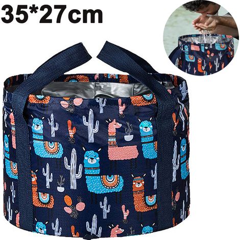 Seau Pliable - Toile Oxford Imperméable + PEVA Écologique - Pour Camping Plage Pique-Nique Jardin Nettoyage Auto - 10 L (1/5)