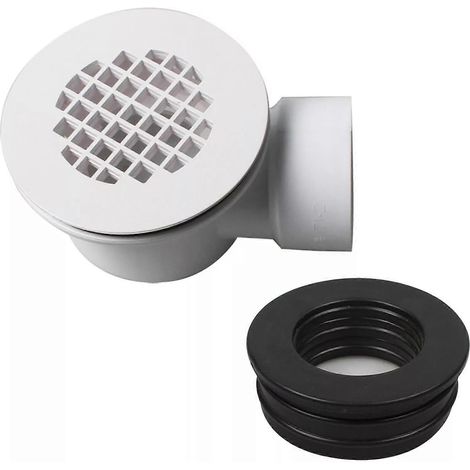 Ensemble de vidange de douche à profil bas de 1,5 pouce avec filtre perforé, en PVC - FFY (1/4)