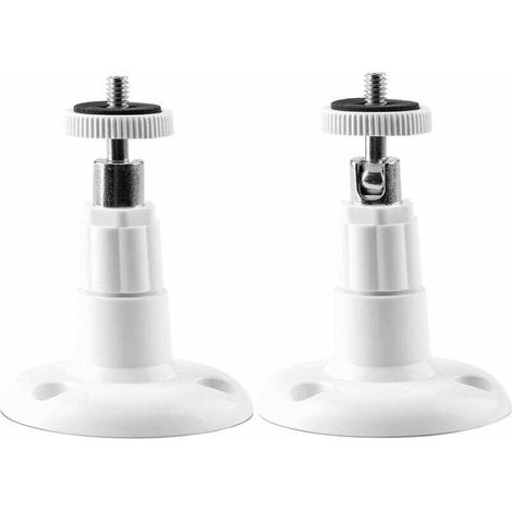 (2er-Pack) Wandhalterung für Sicherheitskameras im Innen- und Außenbereich, verstellbare Deckenhalterung für Arlo, Arlo Pro und kompatible Modelle (Weiß) (1/4)