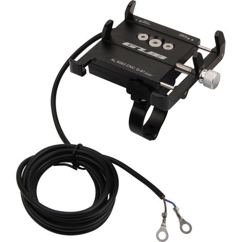 GUB G-91 360° drehbare Handyhalterung aus Aluminiumlegierung für Motorräder und Elektrofahrzeuge, mit Lade- und Navigationshalterung (1/4)