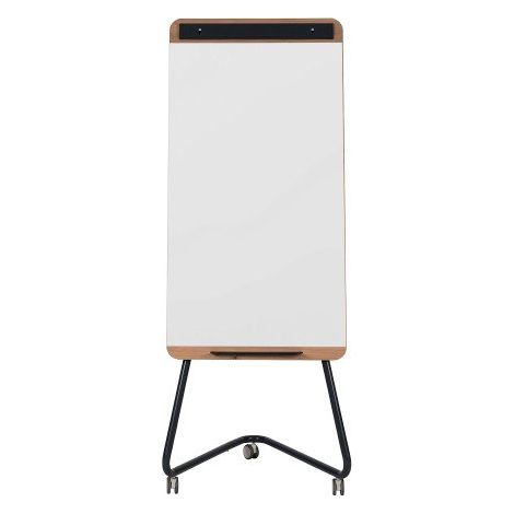 Chevalet laqué mobile 70 x 100 cm Ace Bi-Office Structure en Bois et Métal Anthracite (1/5)