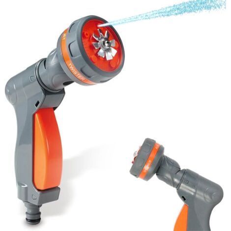FENOPLASTICAPistolet d'arrosage 2 en 1 - 5 formes de Jets - Tête Rotative (1/4)