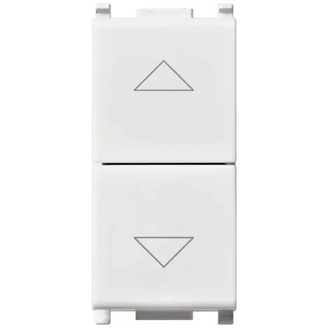 VIMAR 14062 - Due pulsanti interblocc.NO+NO 10A Bianco (Plana)