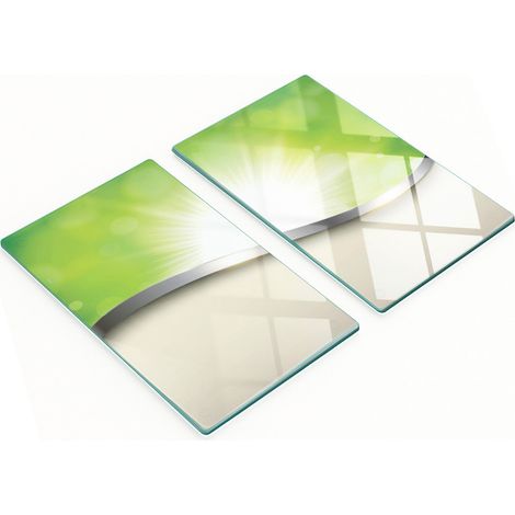 Tablas de vidrio decorativas multifuncionales para cocina con textura, 2x30x52 cm. (1/5)