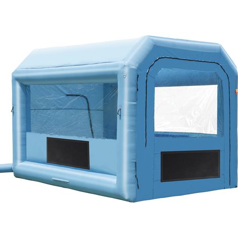 VEVOR Cabina di Verniciatura Gonfiabile, Tenda di Verniciatura Gonfiabile Portatile Potente Ventilatore, Sistema di Filtro dellAria, Verniciatura per Auto Veicoli e Mobili 4 x 3 x 2,75 m, 750 W