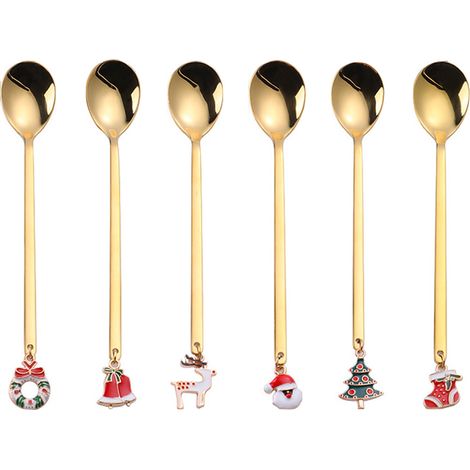 Cuillère À Café - En Acier Inoxydable - Pour Café Thé Glace Dessert - 6 Pièces (1/5)