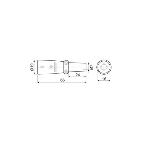 Conector XLR Macho 4Pin (1/3)
